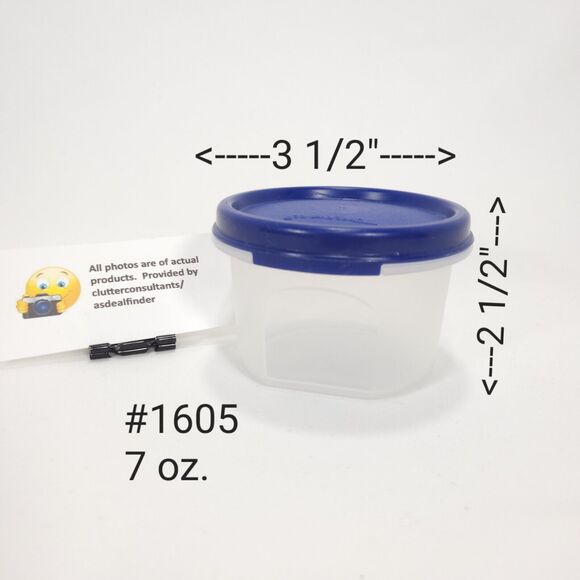 Tupperware Modular Mates Bundle w/ Lids #1614 #1606 #1605 Blue Red Plastic - Picture 9 of 10